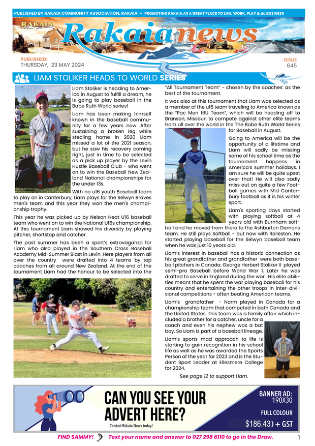 ANZAC & Sports Insert
