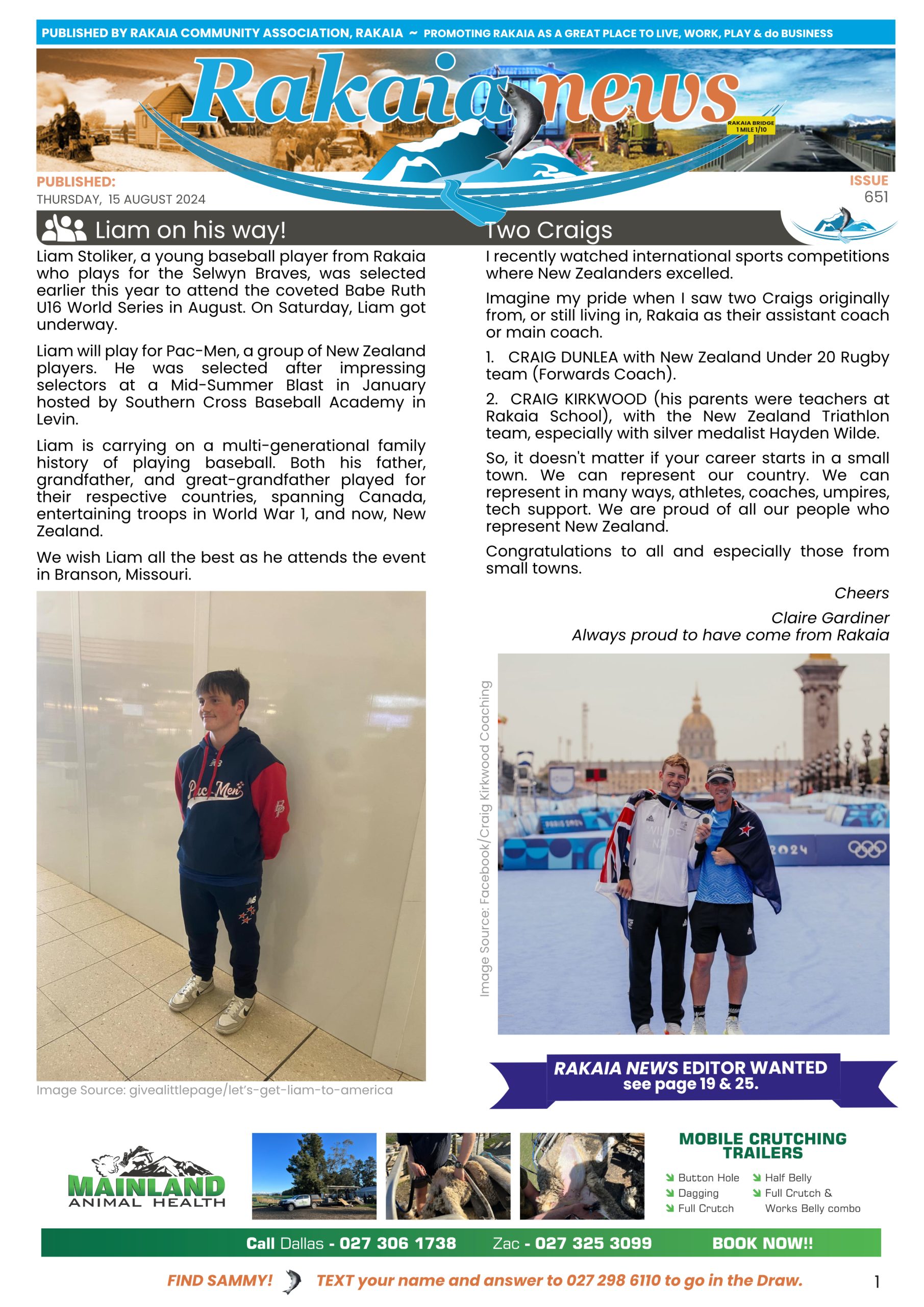 ANZAC & Sports Insert