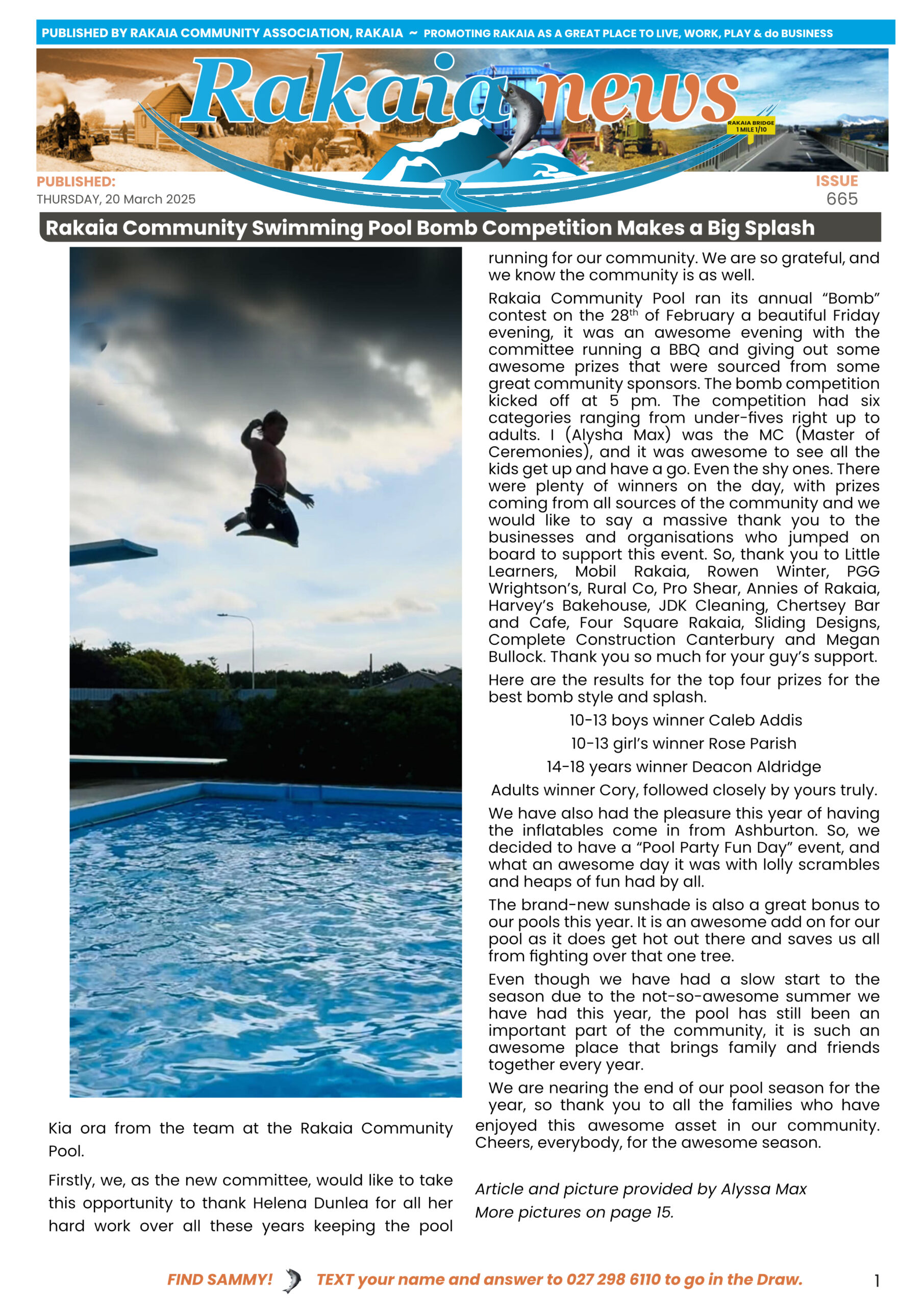 ANZAC & Sports Insert
